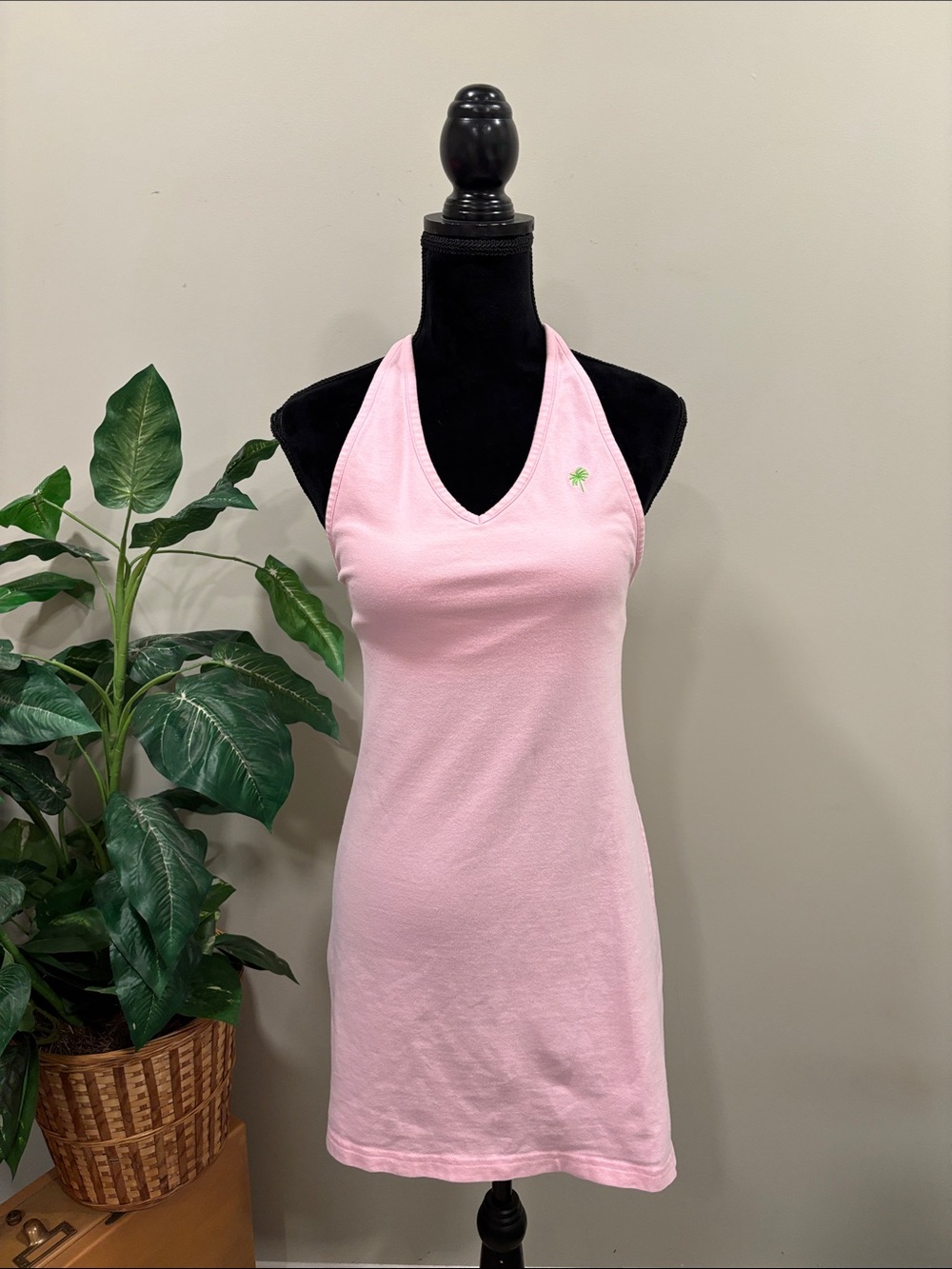 Lilly Pulitzer Vintage White Label Pale Pink Halter Dress